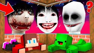 JJ and Mikey HIDE From Scary UMA STRANGER YOSHIE in Minecraft - Maizen