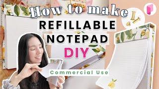 DIY Refillable Notepad - Tutorial