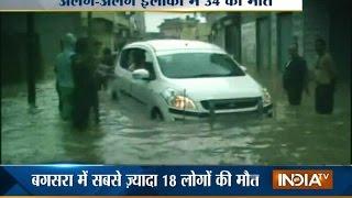 Heavy rain in parts of Gujarat throws life out of gear  India TV