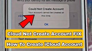 Could Not Create Account FIX  How To Create iCloud Account Easy Way 100% Work All Iphone Devices