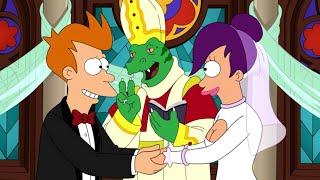 La boda de Fry y Leela - Futurama