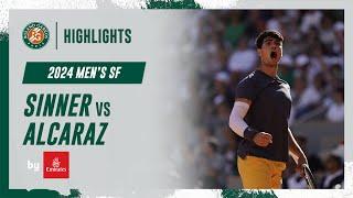 Sinner vs Alcaraz Semi-final Highlights  Roland-Garros 2024