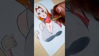 Drawing Lady Tsunade #shorts#viral#trending#anime#drawing#naruto#tsunade#106#shippuden#waifu#easy