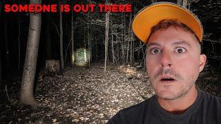 SCARIEST NIGHT OF OUR LIVES CAMPING IN THE HAUNTED FOREST Someone was STALKING us