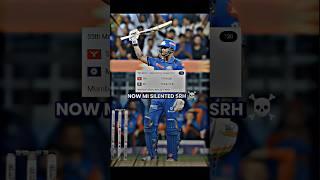 MI Silented SRH    #cricket #ipl2024 #shorts