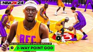 NBA 2K24 BEST REC POINT GUARD BUILD -  99 STEAL 92 BALL HANDLE  99 CHEESE