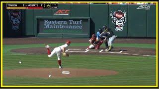 Jeremy Wagner 2-RBI single to the right side at NC State 3224 - Towson Tigers Baseball