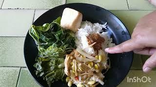 mukbang sambal terasi daun pepaya tahu sayur lodeh labu Siam@tutirendy973