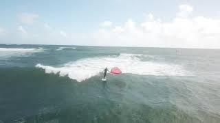 Wing surfing kauai hawaii