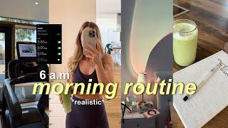 6AM *PRODUCTIVE* & *REALISTIC* summer morning routine as a college student  vlog style
