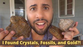 I Found Crystals Fossils and Gold Buried At My New House NOT CLICKBAIT   Fountain Sesh