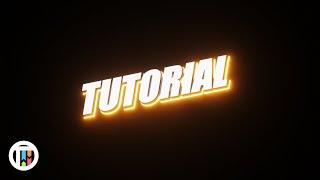 How to Create A Glowing Text Intro in Blender 3.0 Eevee - Tutorial