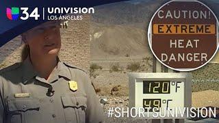 Turistas de toman fotos que muestran 127 grados en Death Valley #shorts