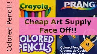 Cheap Art Supplies Face Off  Crayola vs. Prang Colored Pencils