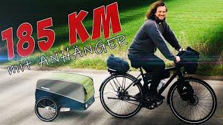 ICH GEBE AUF 185 km mit Croozer FAHRRADANHÄNGER TOUR  Bikepacking Deutsch