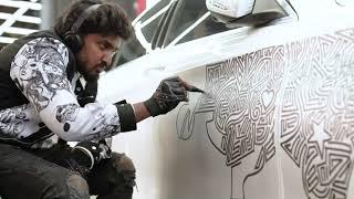 Doodle ART on BRAND NEW MERCEDES 2021 by Artist Sijin Gopinathan