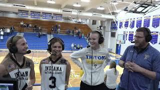 Sierra Hawley & Mylie Groves Postgame Interview - Oregon-Davis at Triton  1-4-2023