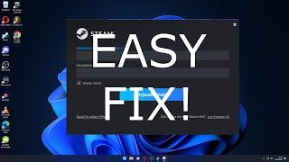 EASY FIX How fix Login problems with the new steam UI 2022