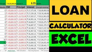 Home Loan EMI Calculator Excel with Principal & Interest Examples Home Loan EMI Excel Calculation