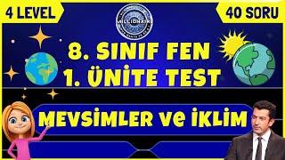 8. Sınıf Fen Bilimleri 1. Ünite Test