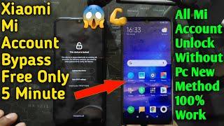 Redmi Note 77S7 Pro Mi Account Bypass Free Permanently Unlock No Online Without Pc Just 5 Minute