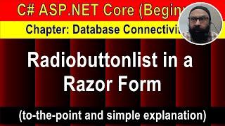 Radiobuttonlist in a Razor Form 6 min Preview  ASP.NET Core Tutorial