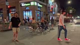 4K Montréal 2023 Montréal Nightlife Mont-Royal Walking Tour4K 60FPS#montreal #bars #restaurant