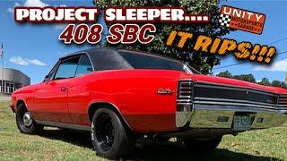 408 SBC PROJECT SLEEPER First drive in the 1967 Chevelle With @DavidVizard It RIPS