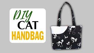 DIY How to sew a super cute cat handbag in just 10 minutes