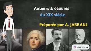 Auteurs et œuvres  de 19ème siècle  Romantisme Réalisme Symbolisme