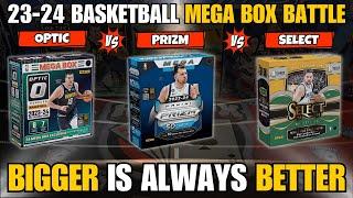 BIG BOXES BIG PULLS? 2023 Basketball Mega Box Battle Optic vs Prizm vs Select