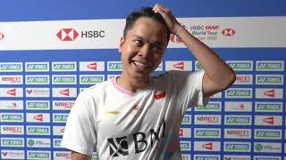 Indonesias Anthony Ginting on his friendship with Jonathan Christie