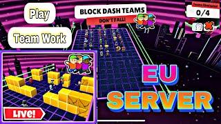 EU SERVER BLOCK DASH TEAMS  LIVE  STUMBLE GUYS LIVE #stumbleguys #stumbleguyslive #bdteams