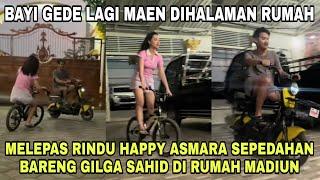 Melepas Rindu Happy Asmara Dan Gilga Sahid Sepedahan Bareng Dirumah Madiun Netizen Bayi Gede Main