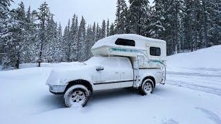 Buried in a Snowstorm  Staying Warm & Cozy in my Camper