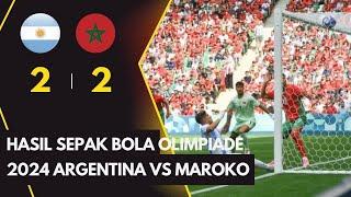 Hasil Sepak Bola Olimpiade 2024 Argentina Selamat dari Kekalahan Vs Maroko