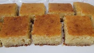 طريقة تحضير كيك النمورة بكل التفاصيل والخطوات How to make Namoura Cake Ravani Cake Recipe