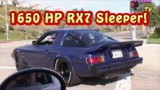 1650 HP RX7 LOL  The Sleeper Part 1 of 3. Honest George.  Amazing  Nelson Racing Engines.