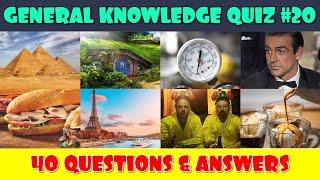 General Knowledge Trivia Quiz Part 20