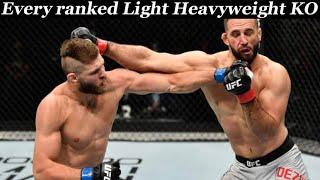 Every ranked UFC Light Heavyweight getting KNOCKED OUT