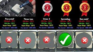 How To Apply CPU Thermal Paste Methods  Compare and Benchmark