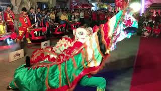 #ตรุษจีนปากน้ำโพDescendant of the Great Five 新正如意 新年发财5 Kinds Lion Dance @ Nakornsawan Thailand