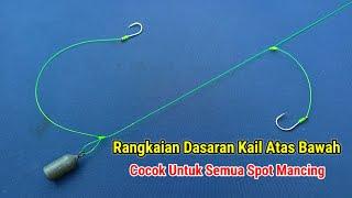 Rangkaian pancing dasaran - Cocok untuk semua spot mancing