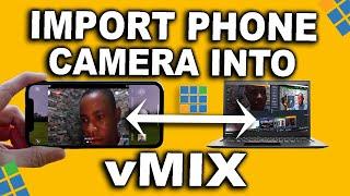 HOW TO Use Phone Camera On vMix  Setup Streaming Using Phone