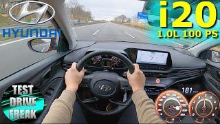 2021 Hyundai i20 1.0 T-GDI 48V Hybrid 100 PS TOP SPEED AUTOBAHN DRIVE POV