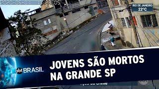 Câmera flagra assassinato de jovens na Grande São Paulo  SBT Brasil 020520
