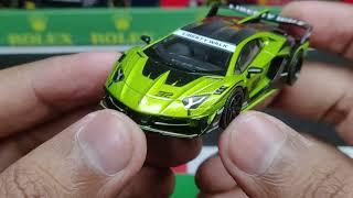 MINI GT 605 164 SCALE LAMBORGHINI LB-SILHOUETTE WORKS AVENTADOR GT EVO LIME Diecast Model