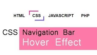 CSS Navigation Bar Hover Effects  csPoint web design tutorial