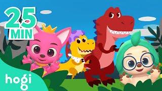 Dinosaurs Dance Dance and more  + Compilation  Nursery Rhymes  Pinkfong & Hogi  Play with Hogi