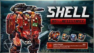 WR  SHELL Gets 80% Damage RESISTANCE w Armadillo – Mk3 Gameplay  War Robots